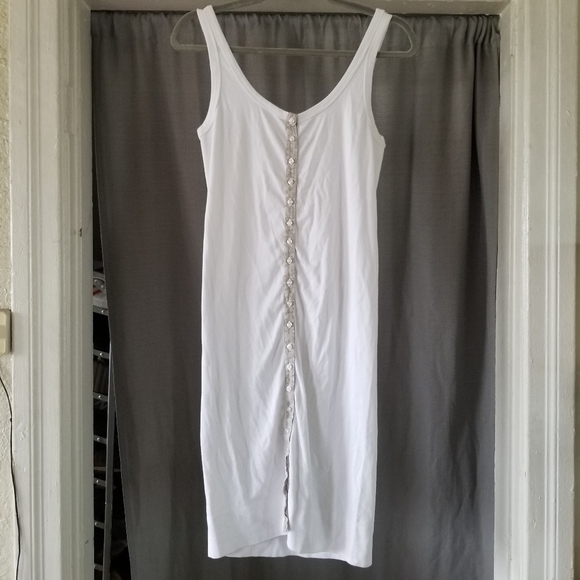 Enza Costa | Button Front Mini Dress - Picture 1 of 7